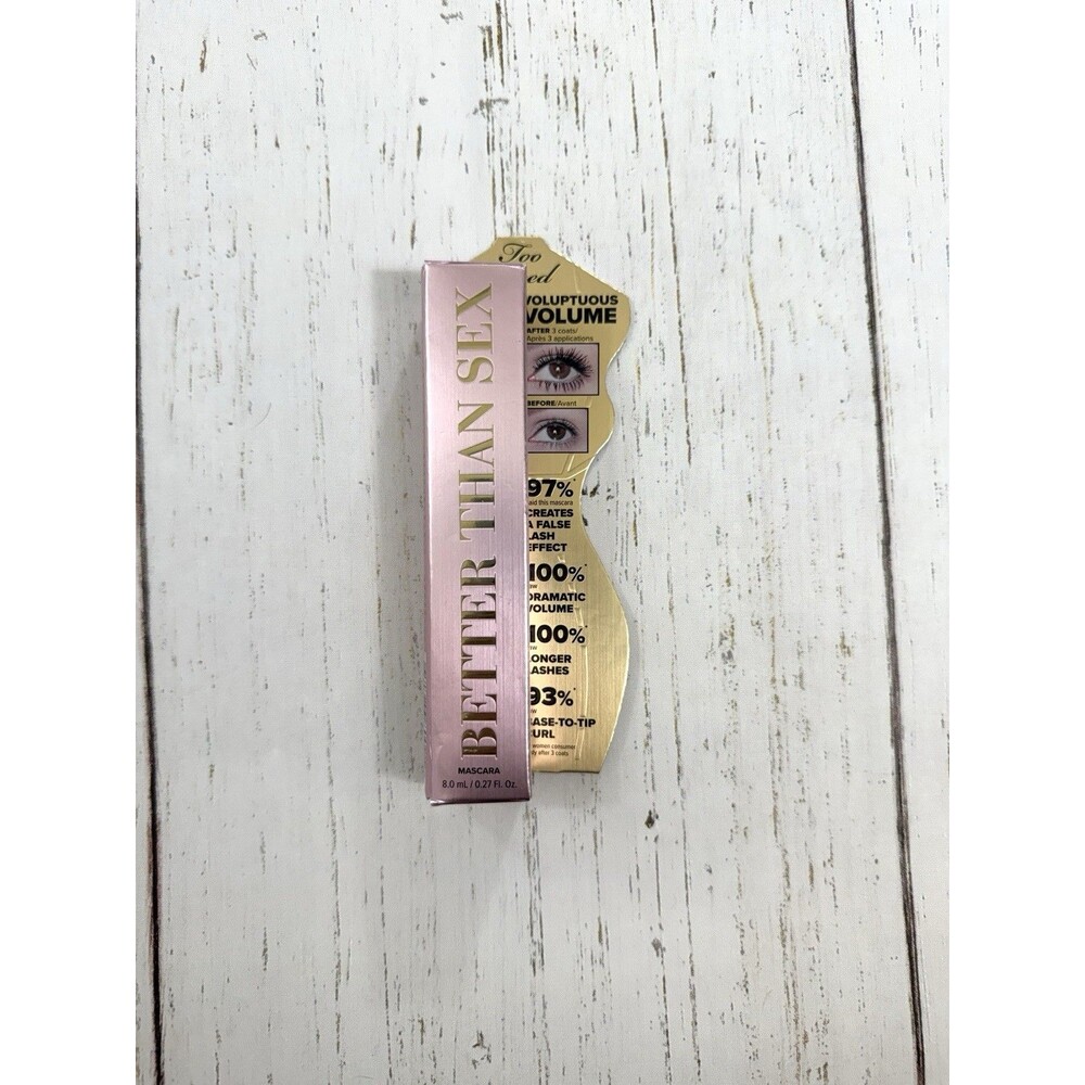 Too Faced Better Than Sex Volumizing Mascara Black .27 oz Full Size NEW